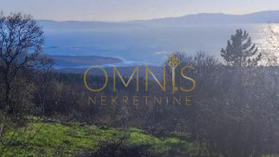 Hreljin, building land with a beautiful sea view!